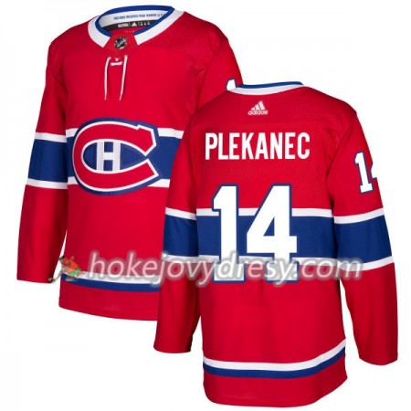 Pánské Hokejový Dres Montreal Canadiens Tomas Plekanec 14 Červená 2017-2018 Adidas Authentic
